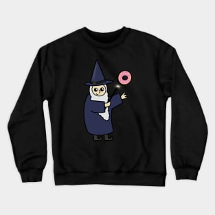 Funny Wizard, Donut Lover Crewneck Sweatshirt